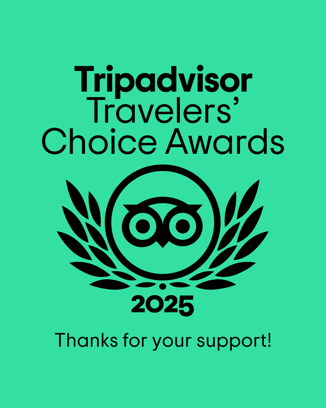 Tripadvisor Travelers Choice 2025